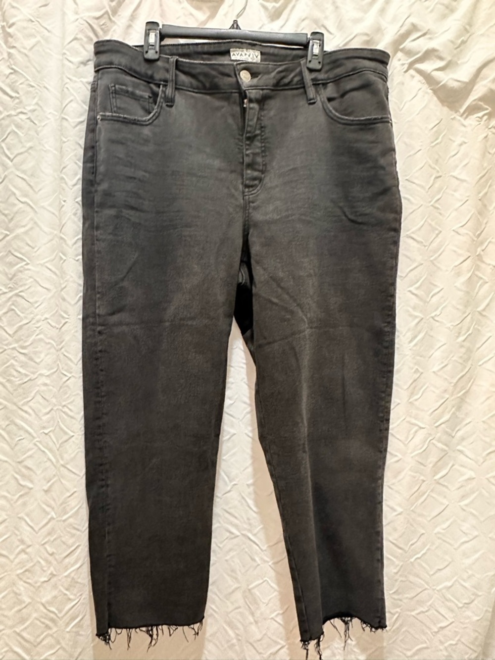 Ava & Viv Charcoal Gray High-Rise Skinny Jeans